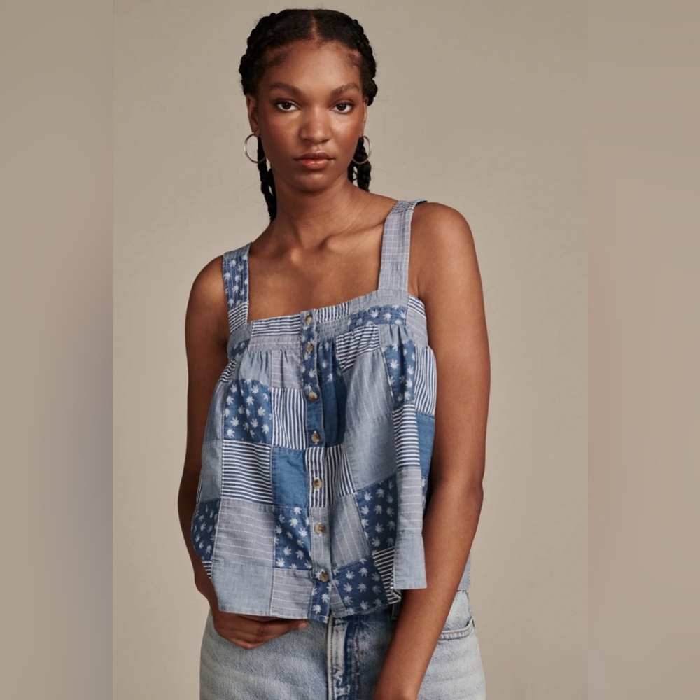 Lucky brand Highest Quality Patchwork Tank